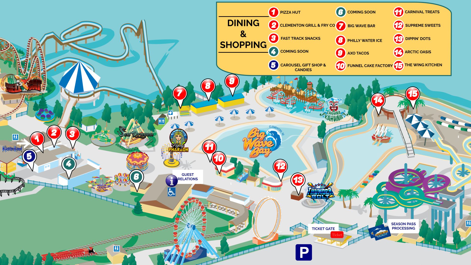 Shopping Clementon Park & Splashworld